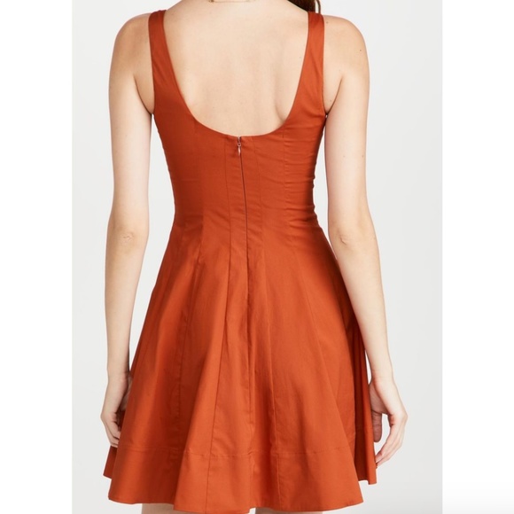EUC STAUD Well Mini Dress Rust Sz6 - Picture 3 of 7